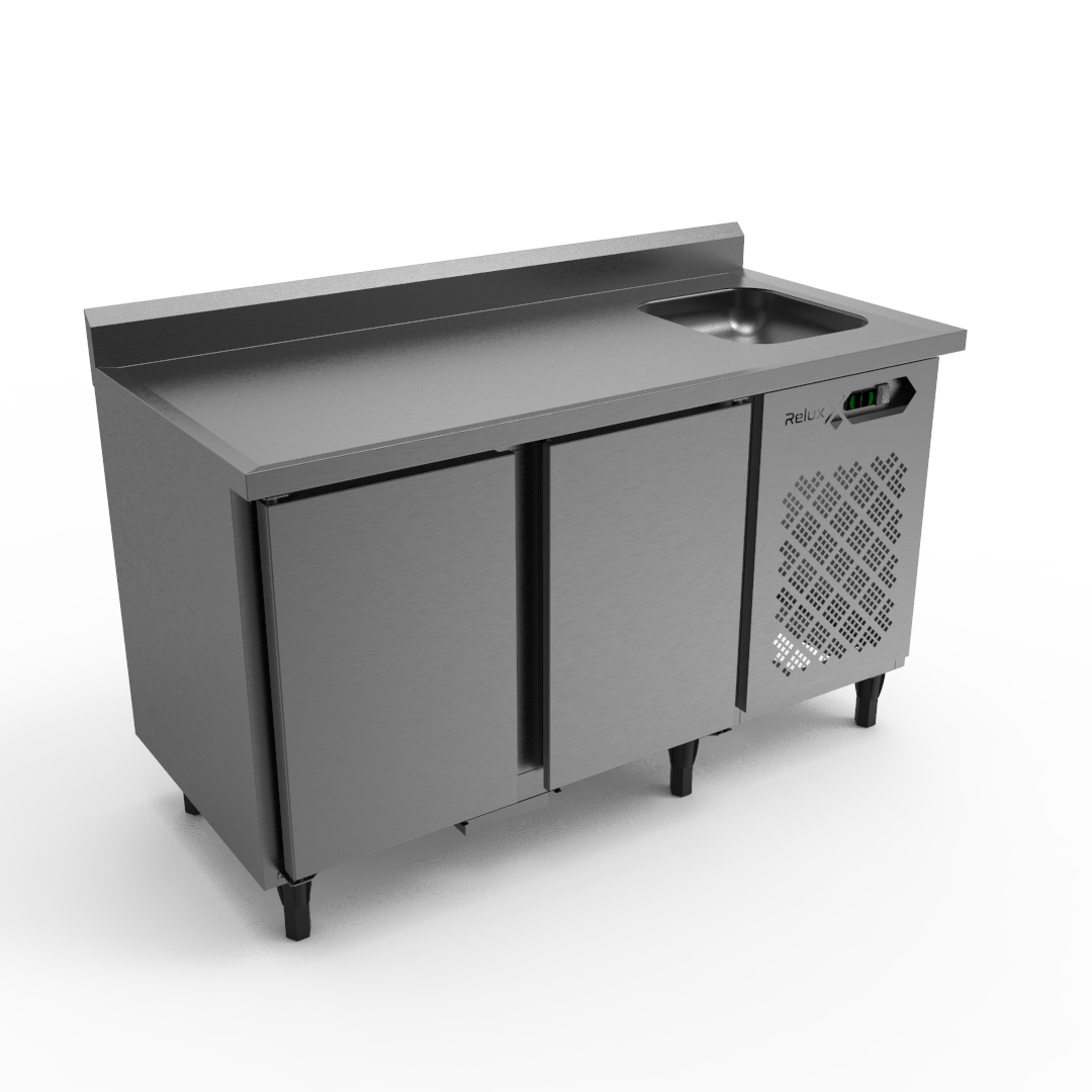 Freezer Horizontal 2 Portas com Tampo e Cuba 1500mm