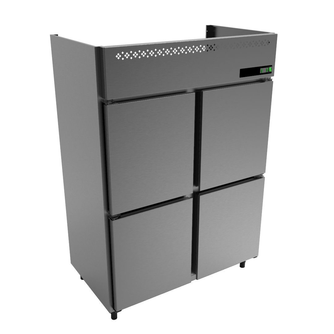 Freezer Vertical 4 Portas Bipartida – Silver Line