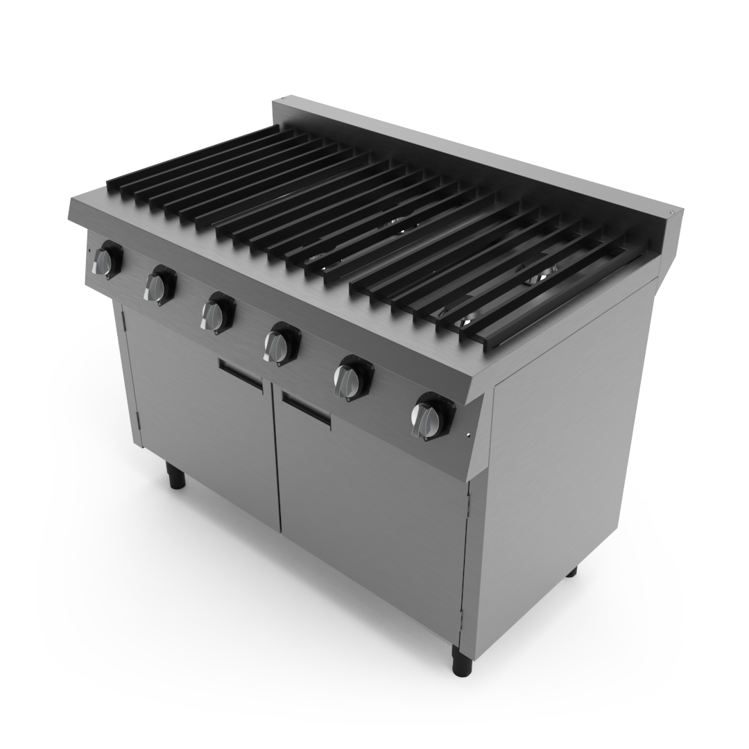 Fogão à Gás Modular - Gabinete com portas - 6 Bocas