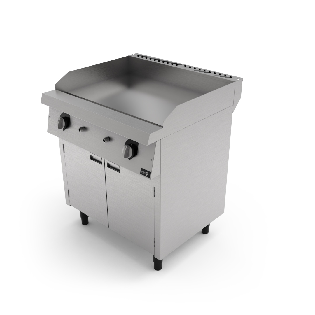 Chapa Quente a Gás de Gabinete com portas – 800x750mm – Gold Line