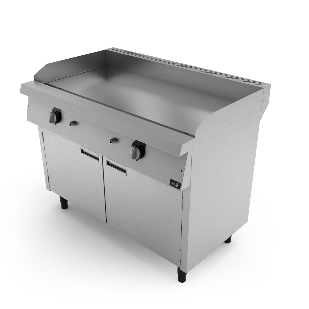 Chapa Quente a Gás de Gabinete com portas – 1200x750mm – Gold Line