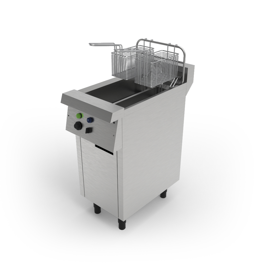 Fritadeira a Gás de Gabinete Fechado 2 Cubas