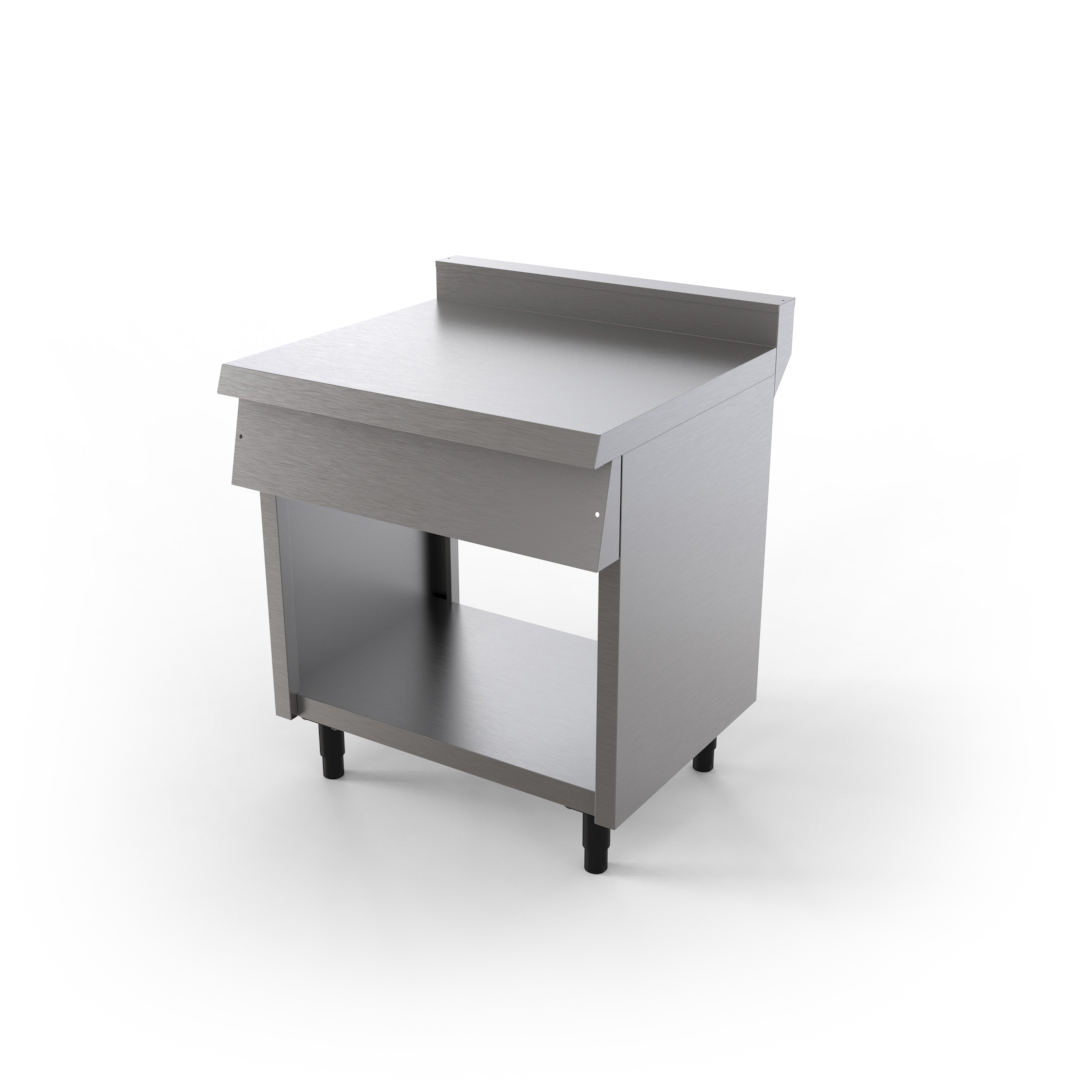 Módulo Neutro de inox Gabinete sem portas – 800x750mm