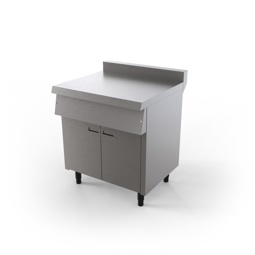 Módulo Neutro de inox Gabinete com portas – 800x750mm