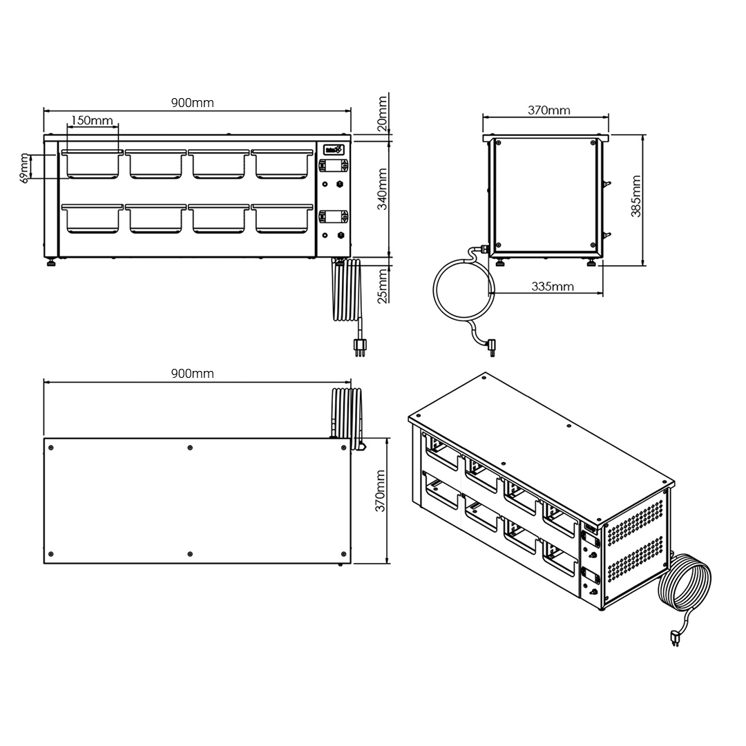 Conservador estufa de Proteínas - 8 Slots - Imagem 2